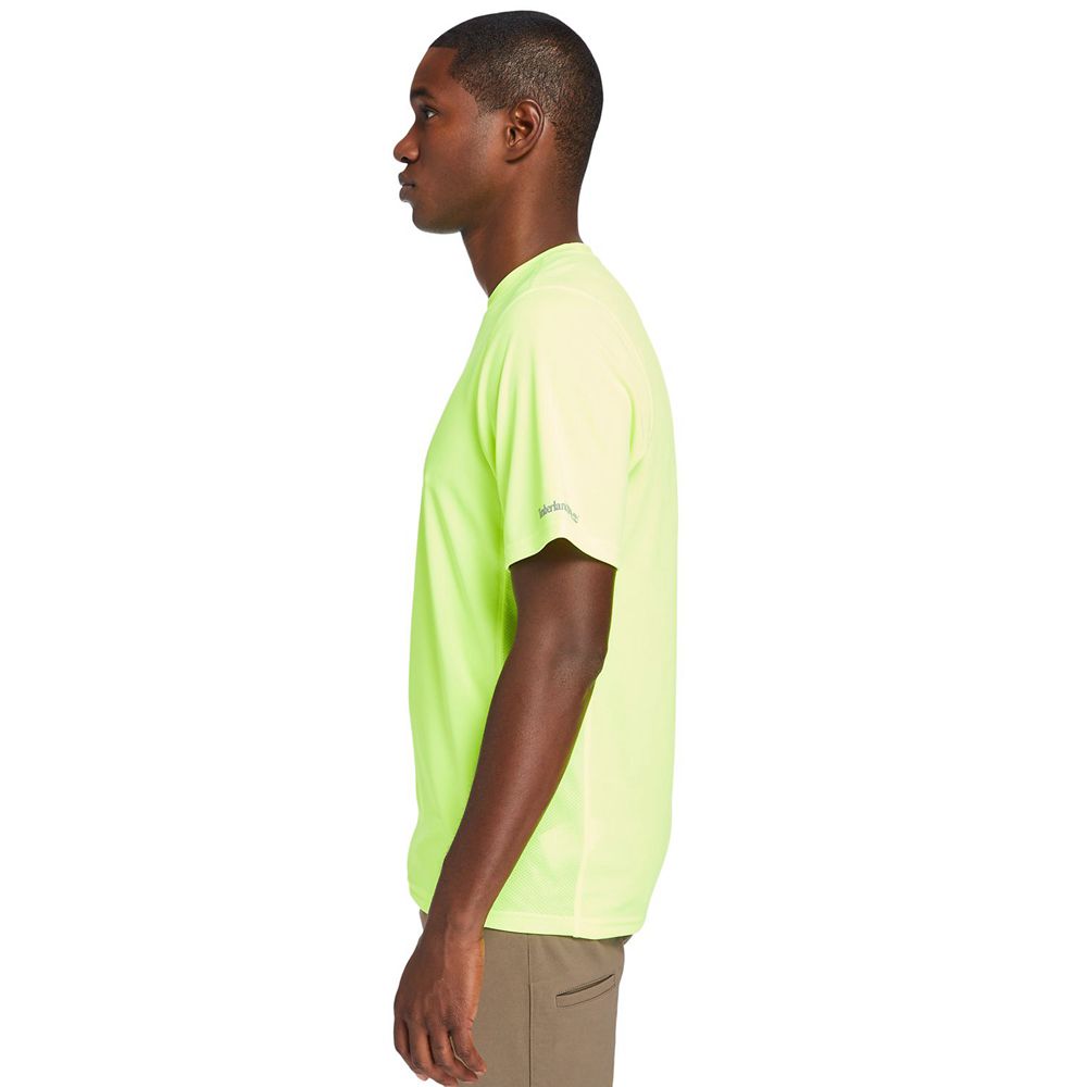 Camisetas Timberland Argentina Hombre - Pro® Wicking Good Short Sleeve - Verde - YAZBKC-029